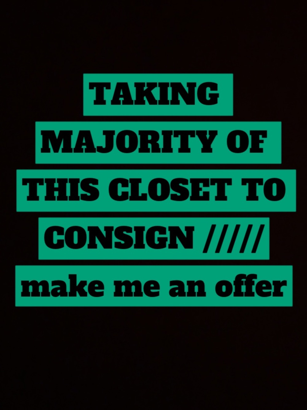 See something you like? Make me a reasonable offer & we’ll make it work 🥰✨